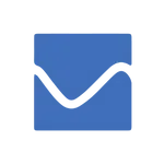 A simple blue icon of a closed envelope, symbolizing email or mail communication, on a transparent background.